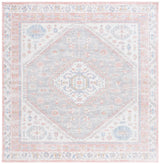 Safavieh Bayside 6'-7" x 6'-7" Rug in Ivory / Blue Pink