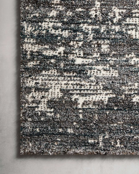 Loloi Augustus Ags-05 Denim Rugs - corner on wood