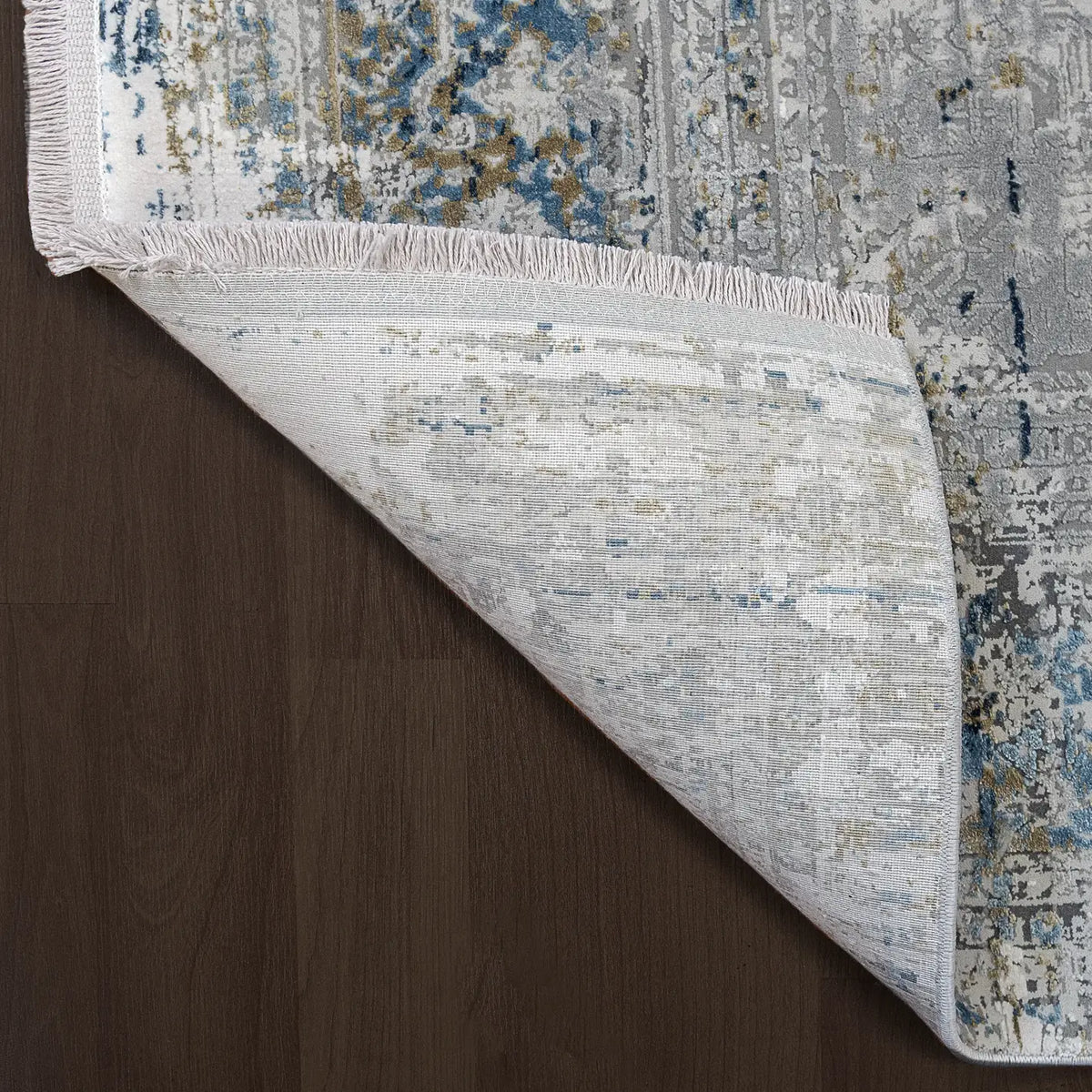 Dynamic Rugs Ruby 2161 Grey / Blue Rugs - Corner