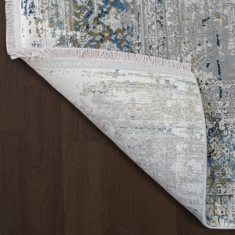 Dynamic Rugs Ruby 2161 Grey / Blue Rugs - Corner