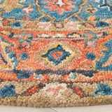 Safavieh Blossom 6'-0" x 6'-0" Rug in Blue / Rust