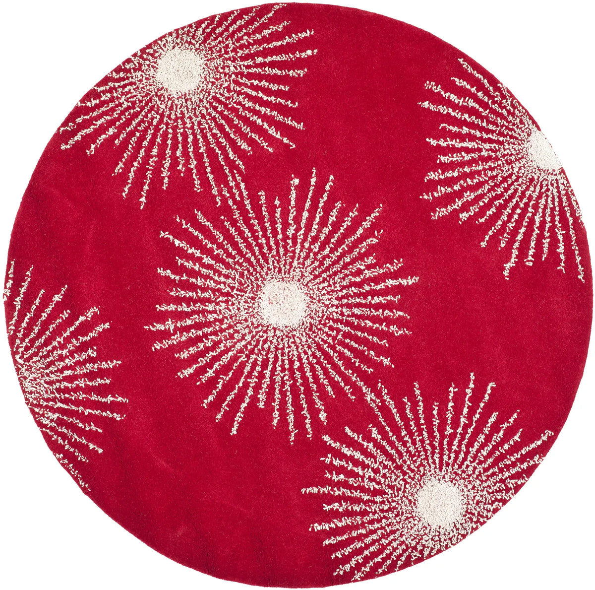 Safavieh Soho 6'-0" x 6'-0" Rug in Red / Ivory