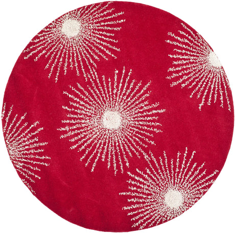 Safavieh Soho 6'-0" x 6'-0" Rug in Red / Ivory