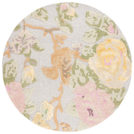 Safavieh Glamour 6'-0" x 6'-0" Rug in Pink / Grey