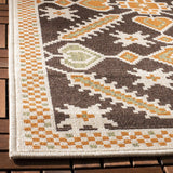 Safavieh Veranda 4'-0" x 5'-7" Rug in Chocolate / Terracotta