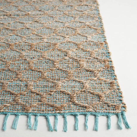 Safavieh Cape Cod 4'-0" x 6'-0" Rug in Light Blue / Natural