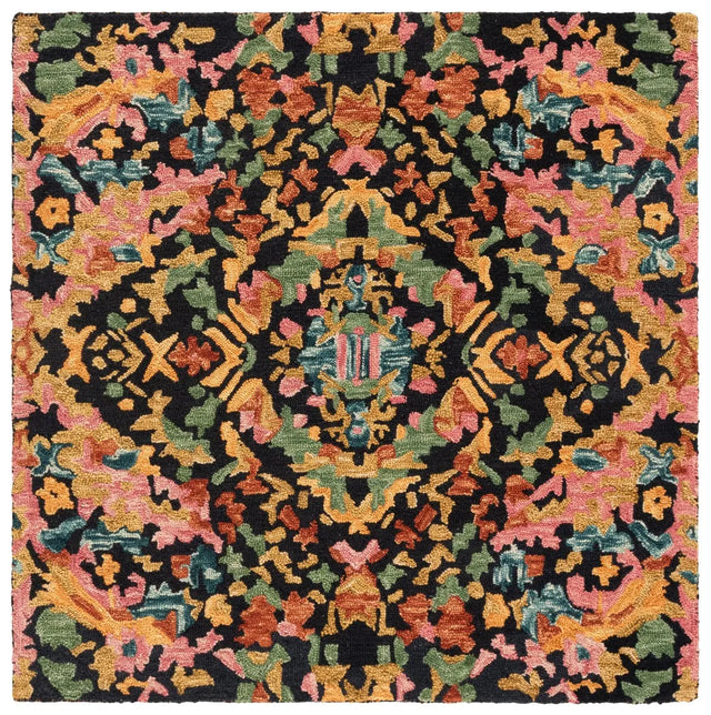 Safavieh Aspen 5'-0" x 5'-0" Rug in Black / Rust
