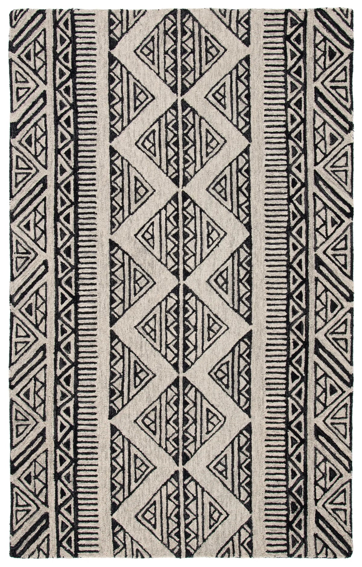 Safavieh Metro 4'-0" x 6'-0" Rug in Black / Beige
