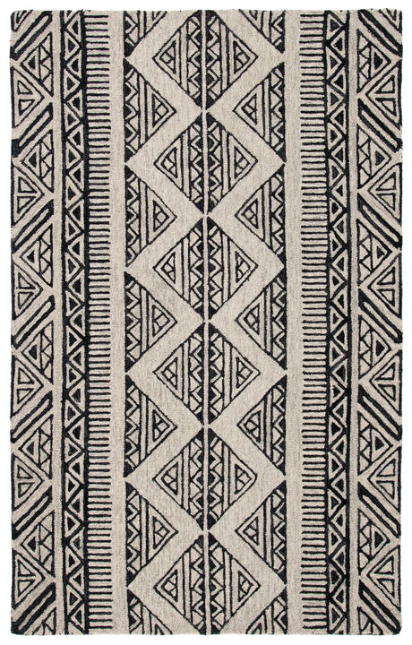 Safavieh Metro 4'-0" x 6'-0" Rug in Black / Beige