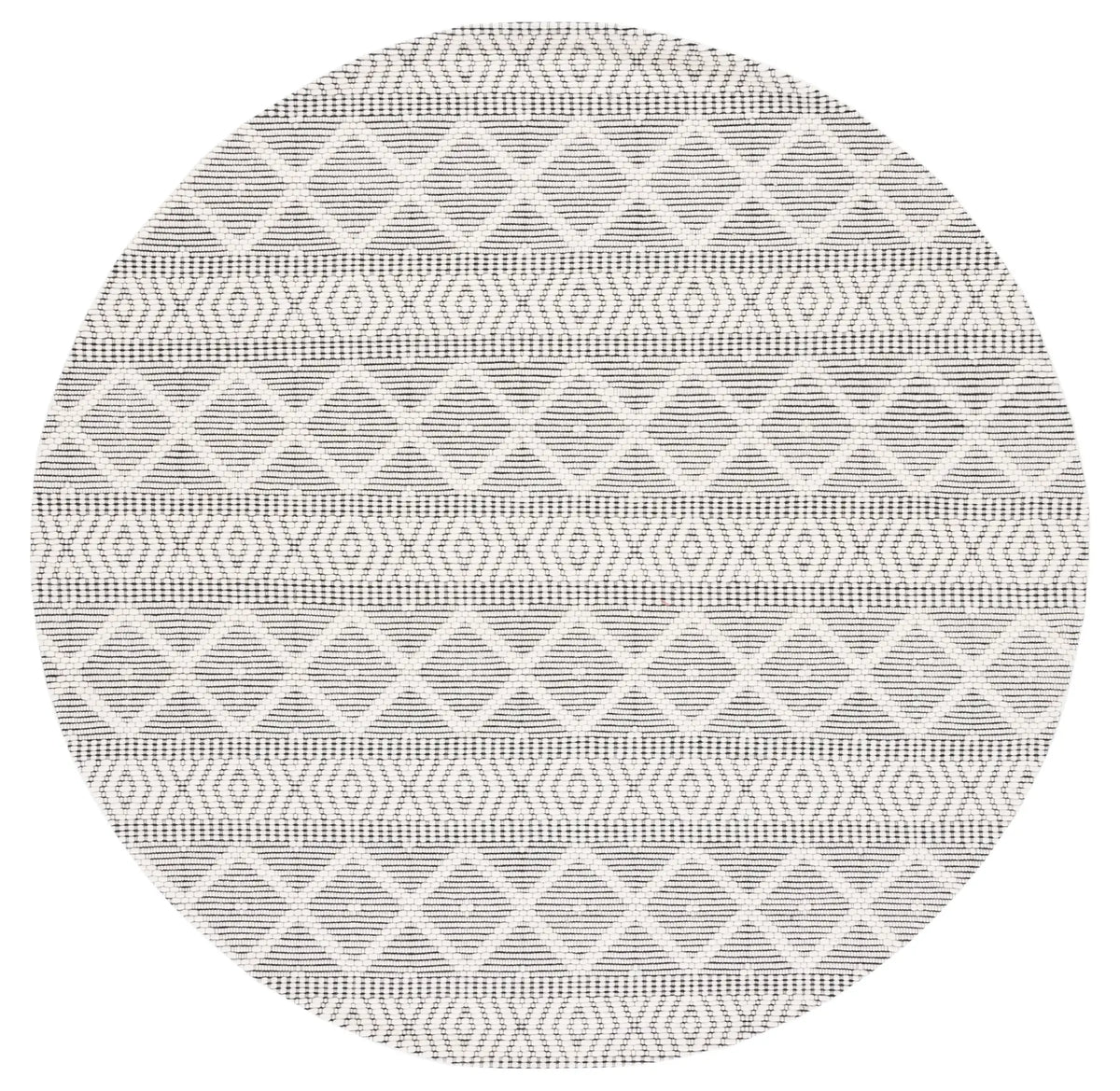 Safavieh Marbella 6'-0" x 6'-0" Rug in Ivory / Black
