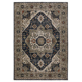 Oriental Weavers Sphinx ELIANA ELI07 Brown Medallion Rugs - main flat