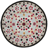 Safavieh Bellagio 5'-0" x 5'-0" Rug in Light Blue / Black