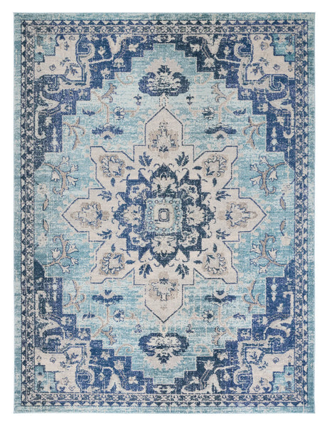 Safavieh Madison 10'-0" x 14'-0" Rug in Teal / Navy
