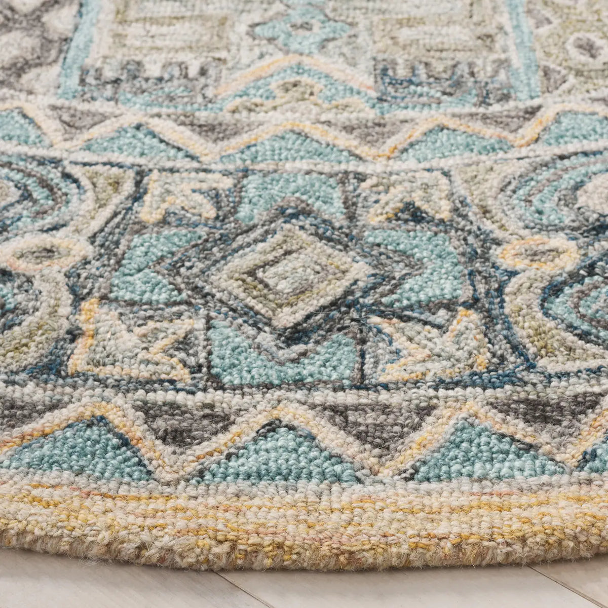 Safavieh Metro 6'-0" x 6'-0" Rug in Teal / Blue