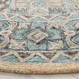 Safavieh Metro 6'-0" x 6'-0" Rug in Teal / Blue