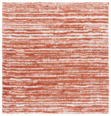 Safavieh Rumi Shag 6'-7" x 6'-7" Rug in Rust / Ivory