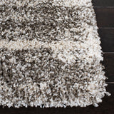 Safavieh Hudson Shag 4'-0" x 6'-0" Rug in Ivory / Grey