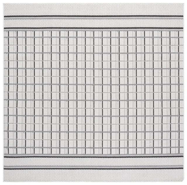 Safavieh Veranda 6'-7" x 6'-7" Rug in Grey / Dark Grey