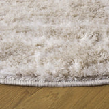 Safavieh Penelope Shag 6'-7" x 6'-7" Rug in Beige / Ivory