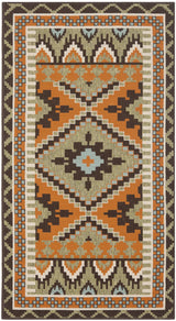 Safavieh Veranda 2'-7" x 5'-0" Rug in Green / Terracotta