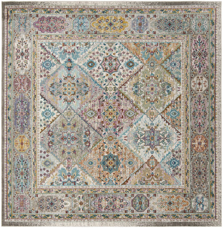 Safavieh Aria 6'-5" x 6'-5" Rug in Cream / Multi