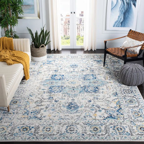 Safavieh Madison 10'-0" x 14'-0" Rug in Turquoise / Ivory