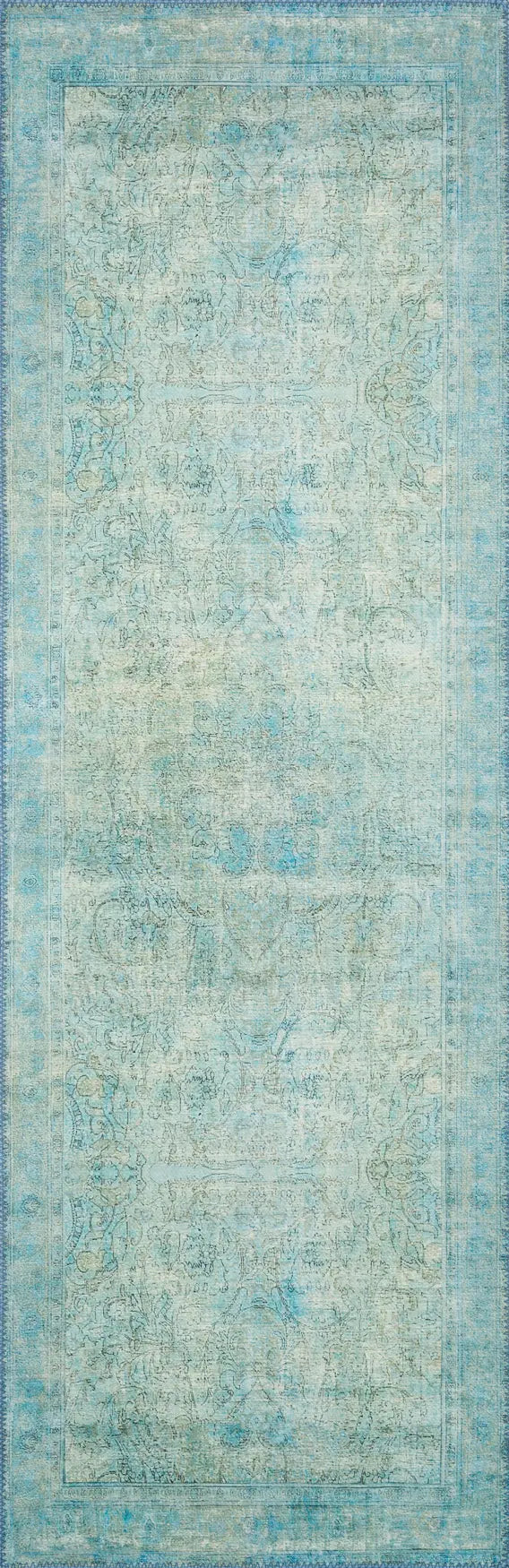 Loloi Loren Lq-08 Aqua Rugs - runner flat