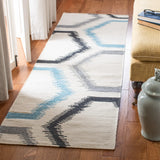 Safavieh Dhurries 2'-6" x 8'-0" Rug in Ivory / Multi