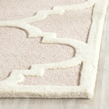 Safavieh Cambridge 2'-6" x 12'-0" Rug in Light Pink / Ivory