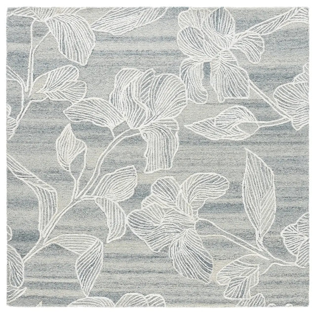 Safavieh Glamour 6'-0" x 6'-0" Rug in Silver / Ivory