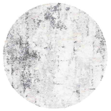 Safavieh Berber Shag 6'-7" x 6'-7" Rug in Ivory / Grey