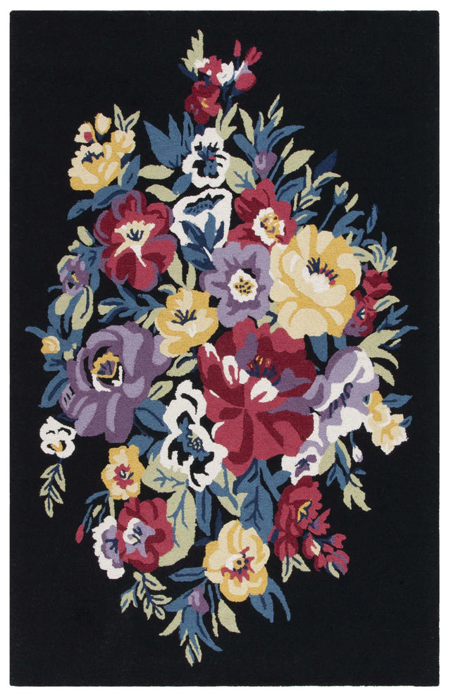 Safavieh Chelsea 4'-0" x 6'-0" Rug in Black / Rose