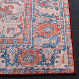Safavieh Tucson 4'-0" x 6'-0" Rug in Rust / Navy