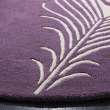 Safavieh Soho 6'-0" x 6'-0" Rug in Purple / Ivory