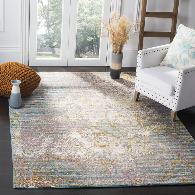 Safavieh Aria 5'-0" x 6'-7" Rug in Cream / Multi
