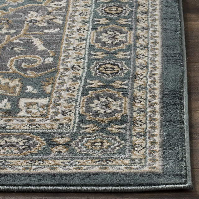 Safavieh Lyndhurst 4'-0" x 6'-0" Rug in Teal / Grey