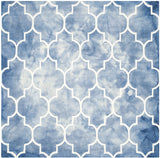 Safavieh Dip Dye 7'-0" x 7'-0" Rug in Blue / Ivory