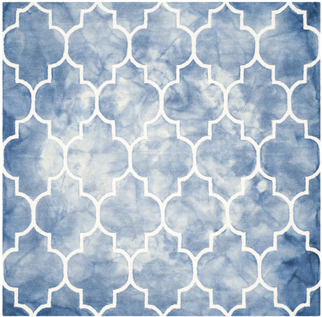 Safavieh Dip Dye 7'-0" x 7'-0" Rug in Blue / Ivory