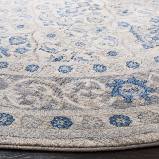 Safavieh Brentwood 5'-0" x 5'-0" Rug in Light Grey / Blue