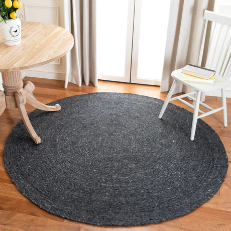 Safavieh Braided 5'-0" x 5'-0" Rug in Black