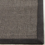 Safavieh Natural Fiber 2'-6" x 10'-0" Rug in Charcoal / Charcoal