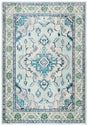 Safavieh Monaco 4'-0" x 5'-7" Rug in Light Blue / Ivory