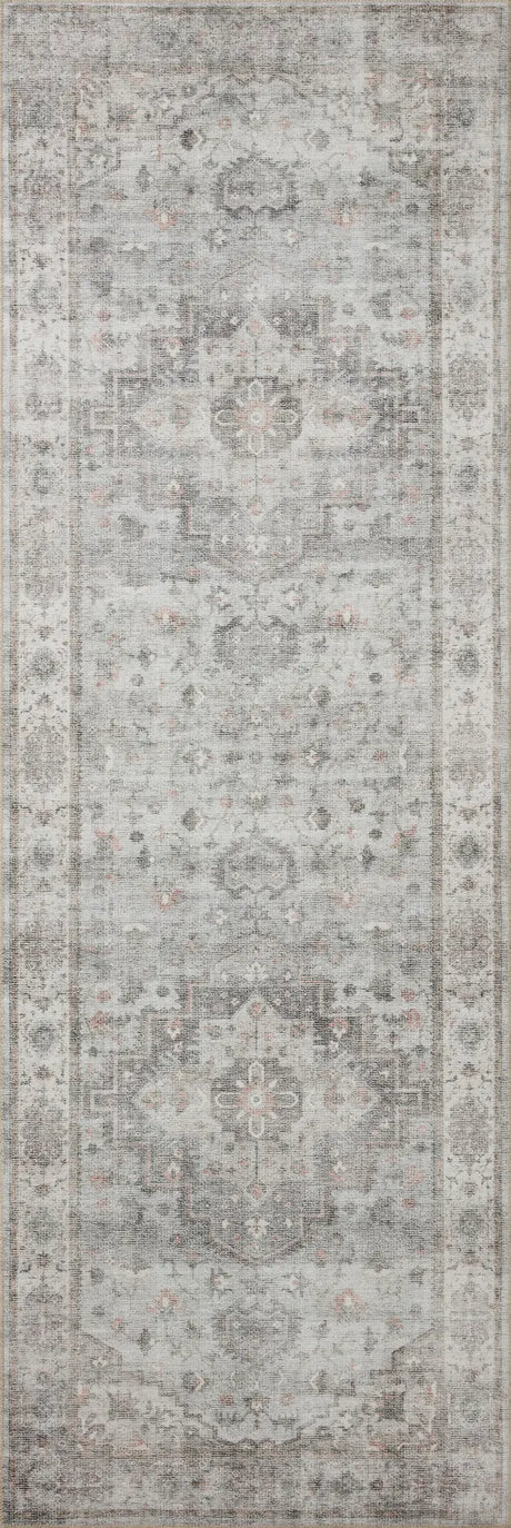 Loloi Heidi Hei-02 Dove/Blush Rugs - runner flat