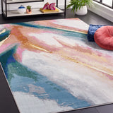 Safavieh Art Studio 4'-0" x 6'-0" Rug in Ivory / Rust