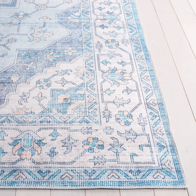 Safavieh Arizona 4'-0" x 6'-0" Rug in Light Blue / Ivory