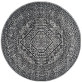 Safavieh Adirondack 6'-0" x 6'-0" Rug in Silver / Black