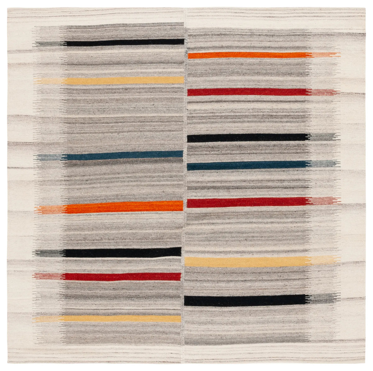 Safavieh Kilim 6'-0" x 6'-0" Rug in Ivory / Grey