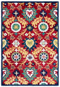 Safavieh Blossom 4'-0" x 6'-0" Rug in Red / Yellow