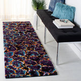 Safavieh Fiesta Shag 2'-3" x 6'-0" Rug in Turquoise / Multi