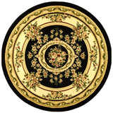 Safavieh Lyndhurst 5'-3" x 5'-3" Rug in Black / Ivory